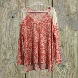 Bethany Mota, lightweight, semi-sheer top.